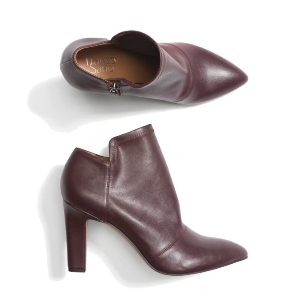 Franco Sarto Burgundy Booties - Brand New!